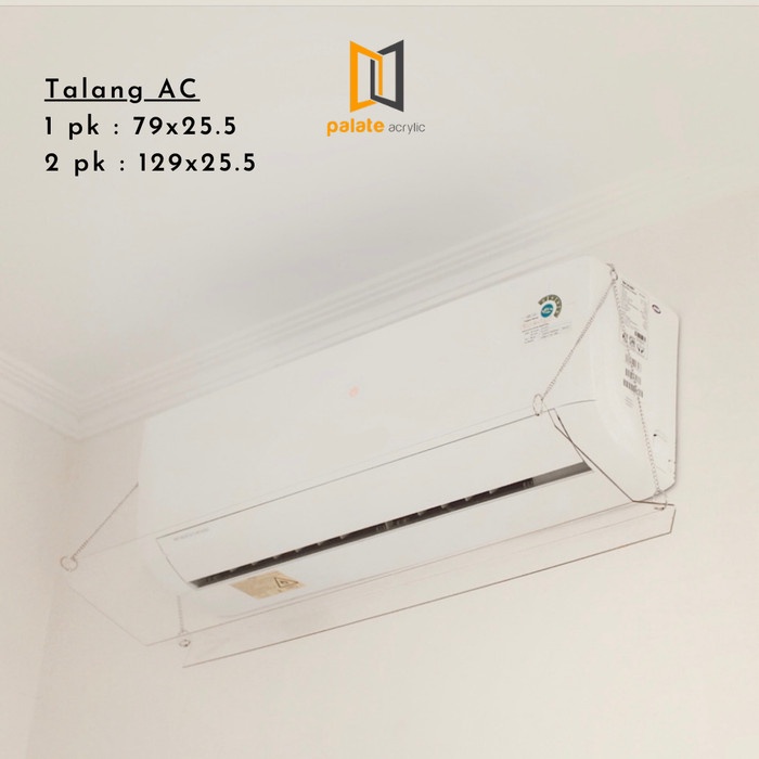 AKRILIK PENAHAN HEMBUSAN AC 1PK / TALANG AC / AKRILIK TALANG AC
