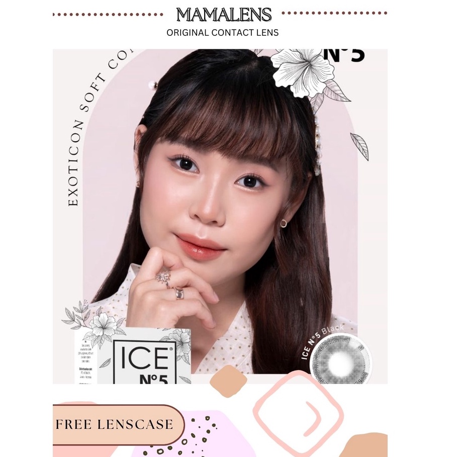 Softlens Ice N5 Minus -3.25 sd -6.00 Free Lenscase -MAMALENS