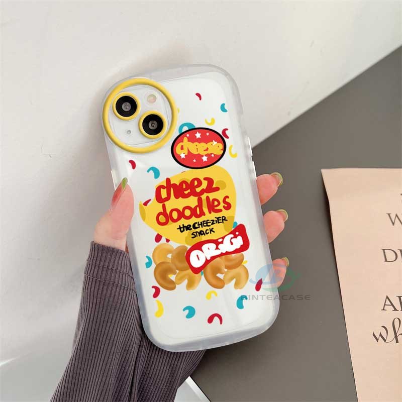 Casing TPU Realme 5 5i 6i C3 C35 C21Y C25Y C21 RealmeC11 2021 C25 C15 C12 C2 Motif Graffiti Cheese