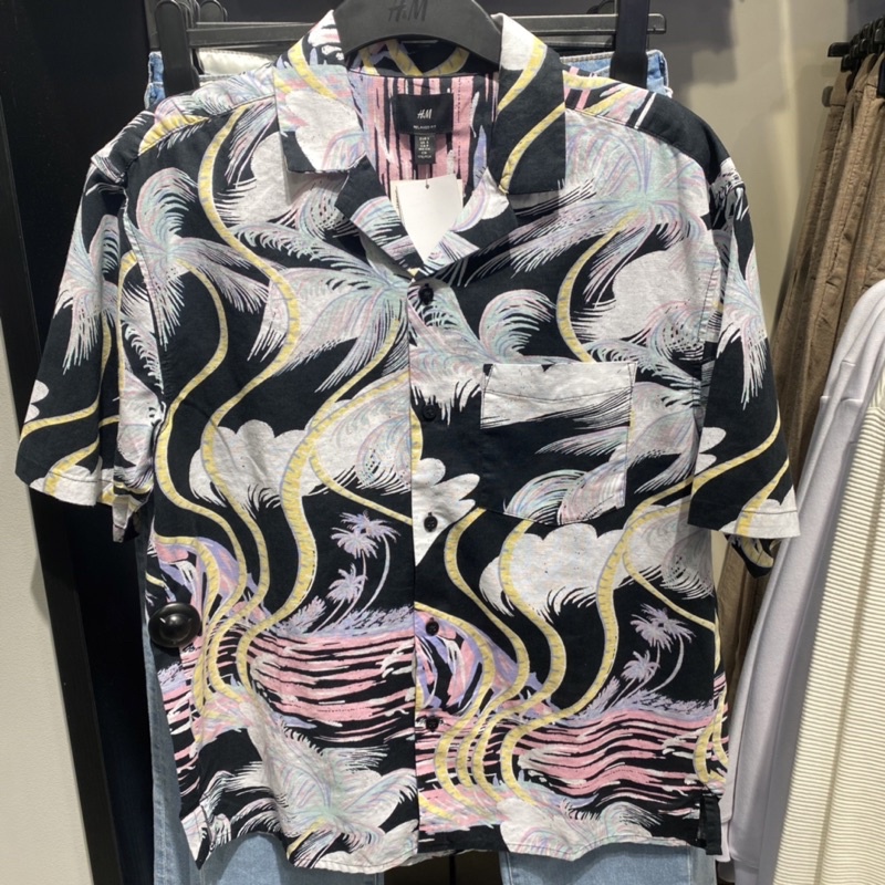 Kemeja Kasual Pria Relaxed Fit H&M Original Store