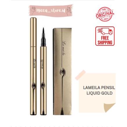 [MS] 1023 Lameila eyeliner pensil liquid gold- pena eyeliner korea