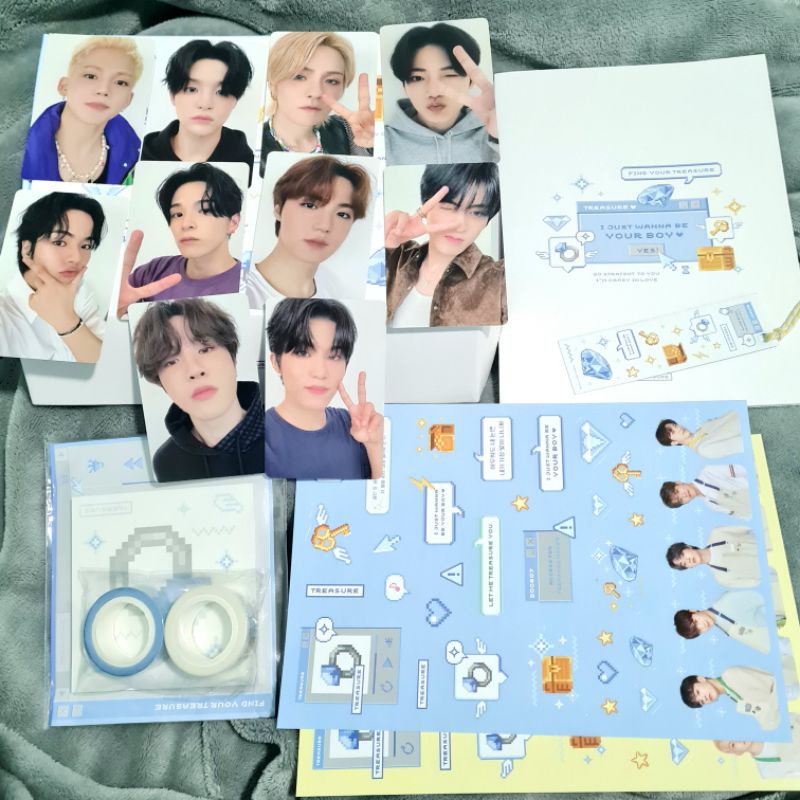 [SHARING] TREASURE 2nd Anniversary - Official Deco Kit 2022 [Photocard / Masking Tape / Sticker / No