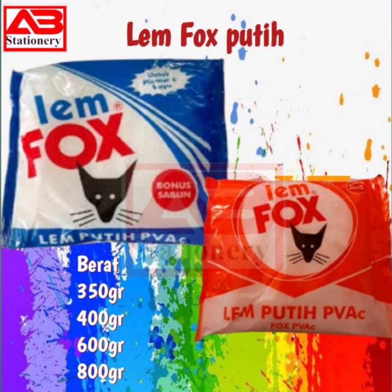 Jual Lem Fox Plastik Putih Kemasan Gram Lem Untuk Bikin