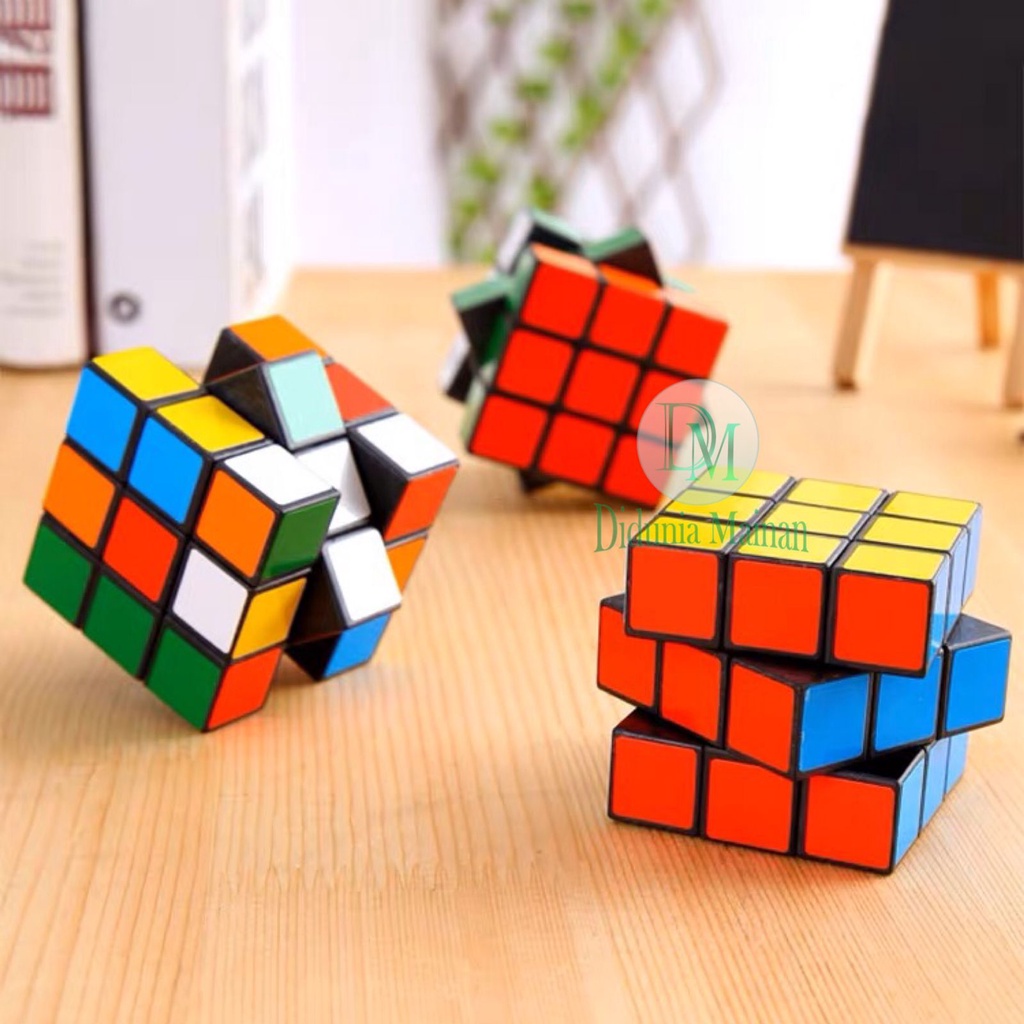 Mainan kubus rubik 3x3 edukasi anak puzzle game speed cube