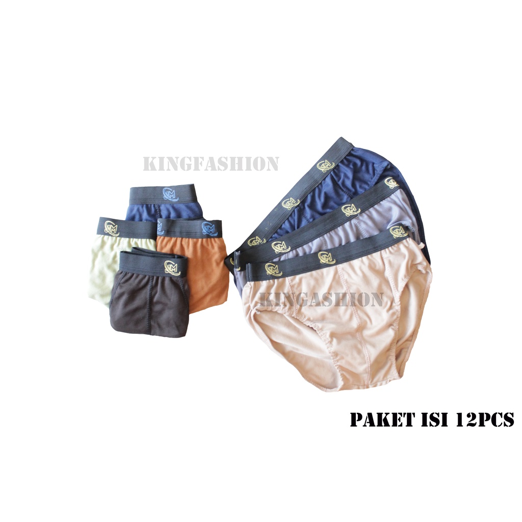 celana dalam pria 1 lusin 12pcs CD Celana Dalam Pria  Ukuran Jumbo termurah
