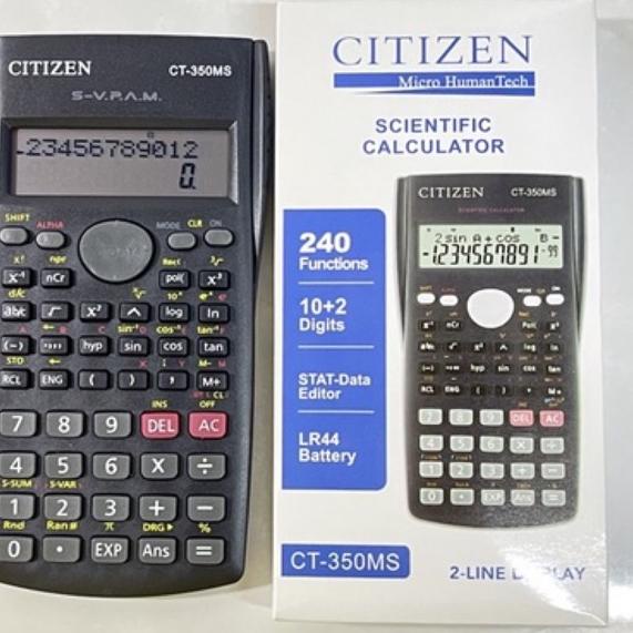 

Flash Sale - Kalkulator Sekolah Scientific CITIZEN 350MS 12 Digit - Calculator Ujian Sin Cos Tan