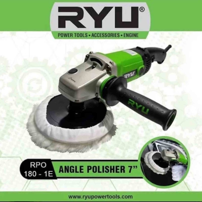 MESIN POLES MOBIL ANGLE POLISHER RYU 7 INCH