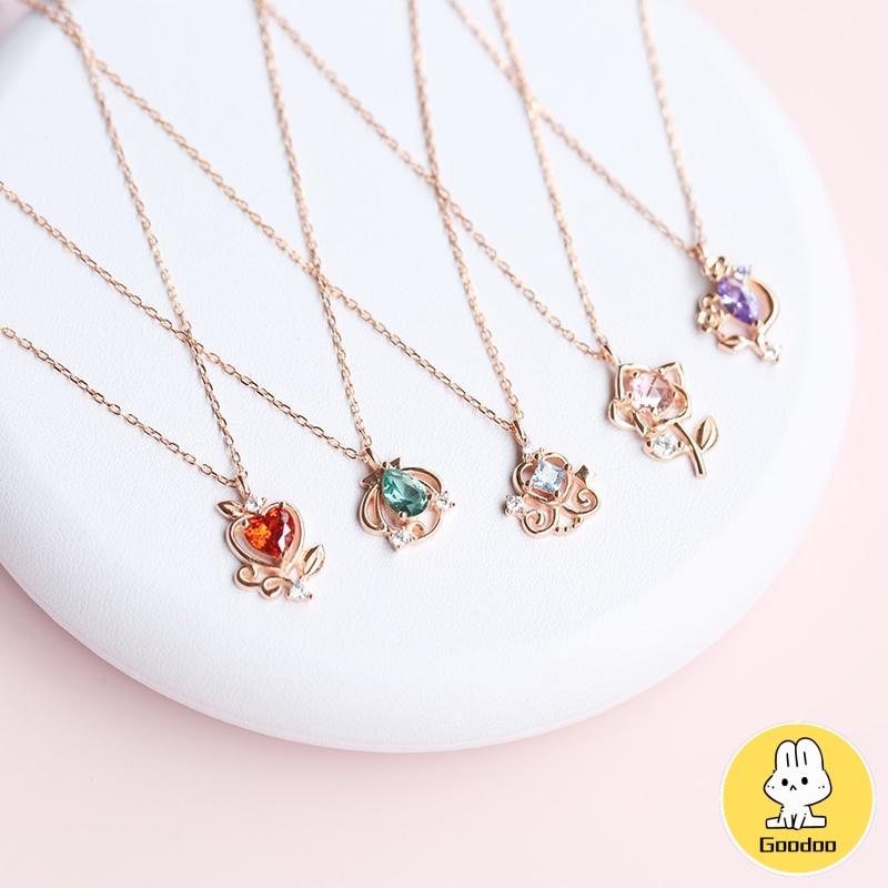 Disney Princess Kalung Wanita Desain Niche Temperamen Perhiasan Sederhana -Doo