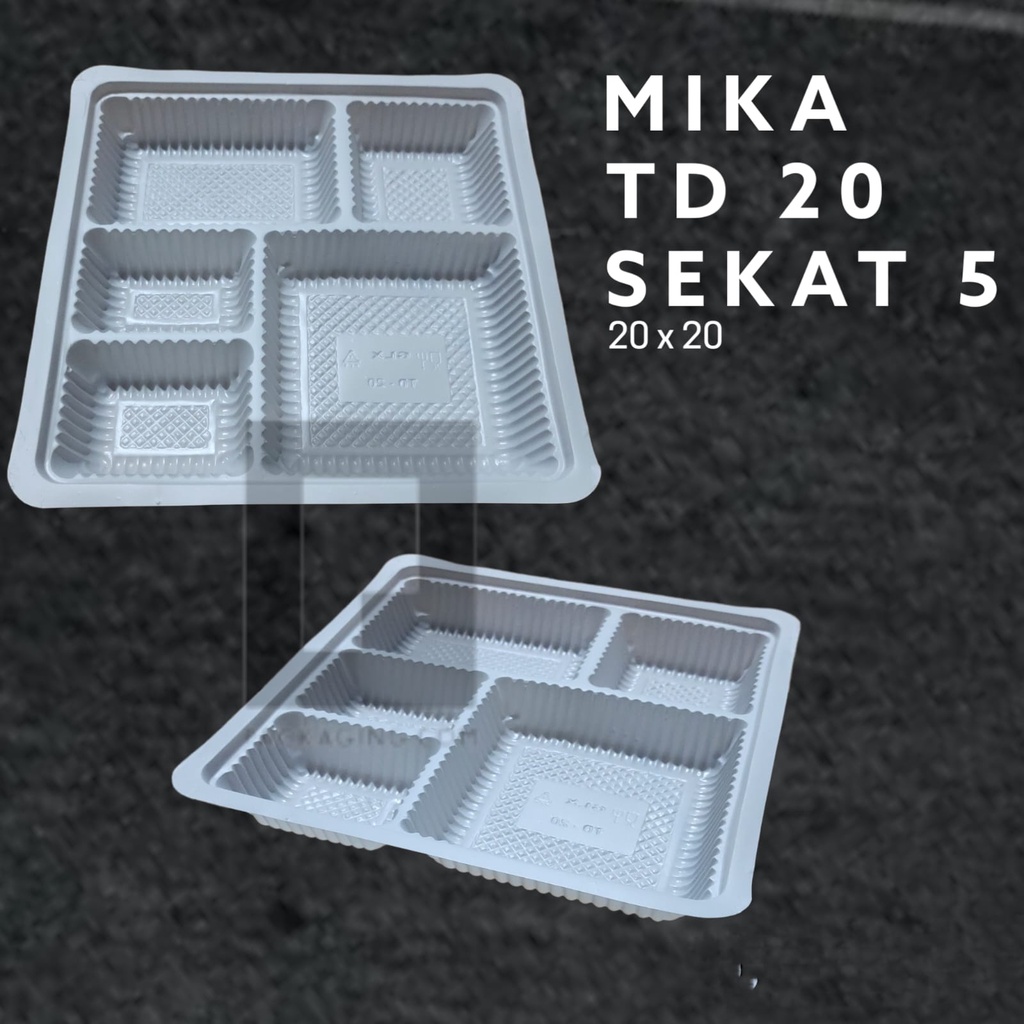 MIKA TD UK 20 SEKAT 5/Mika nasi sekat 5 uk 20/Mika nasi uk 20 Putih/Mika nasi sekat