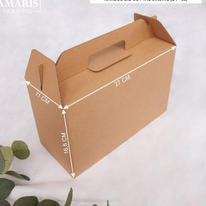 

Kardus Die Cut Tas Jinjing Isi 10 Pcs DT-05 Amaris Packaging - Coklat