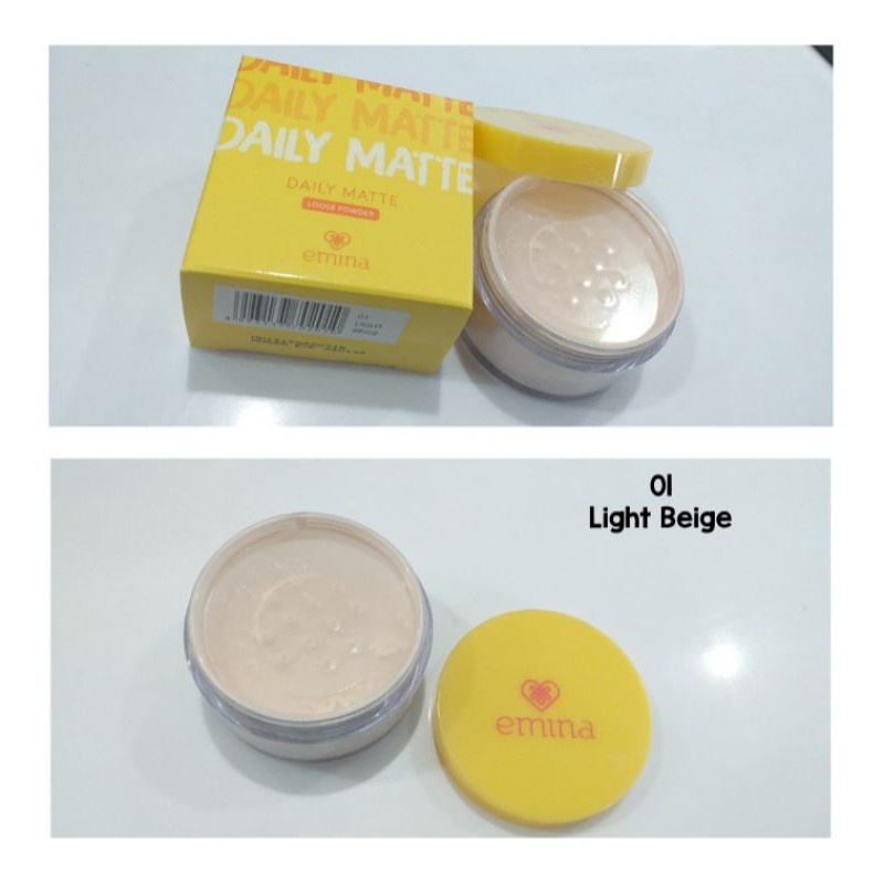 Emina Daily Matte Loose Powder 20g | Bedak Tabur RUMAH CANTIK