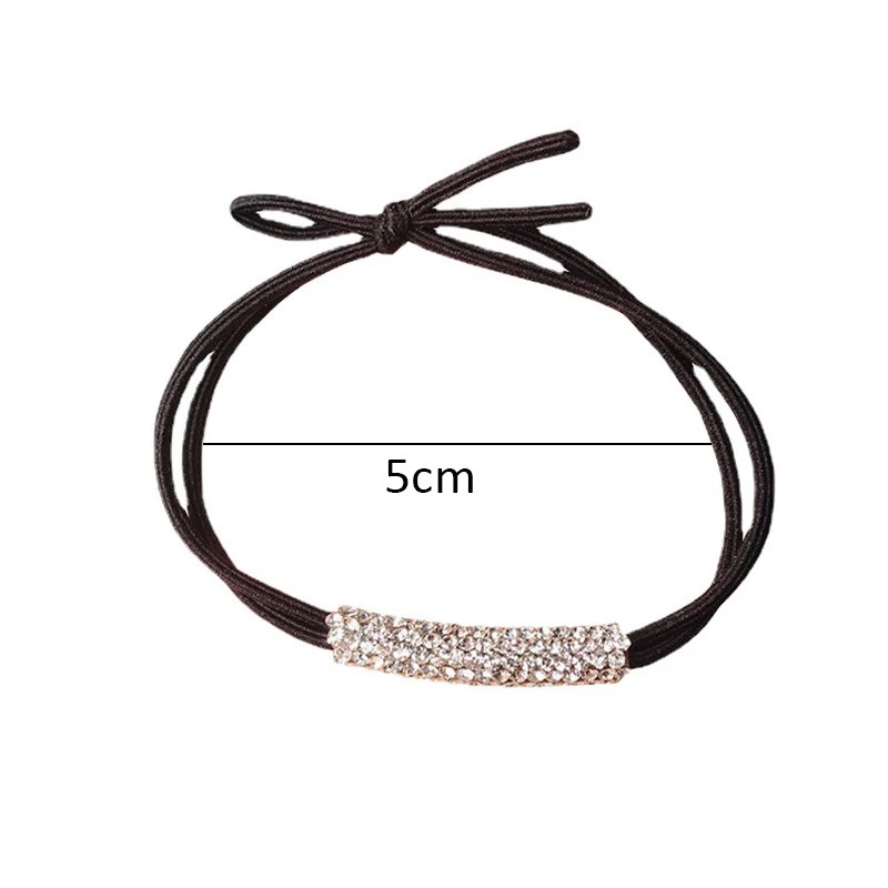 PREMIUM Ikat Rambut Korea Rhinestone - Kunciran Karet Aksesoris Rambut Wanita Hair Ties - Gelang Tangan Permata