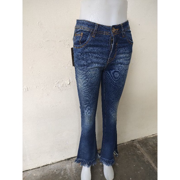 CELANA JEANS PANJANG WANITA celana perempuan cewek cewe bahan Soft Jeans Motif