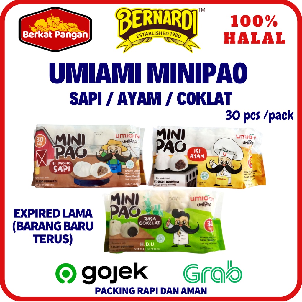 UMIAMI Mini Pao Coklat Ayam &amp; Sapi isi 30pcs Minipao