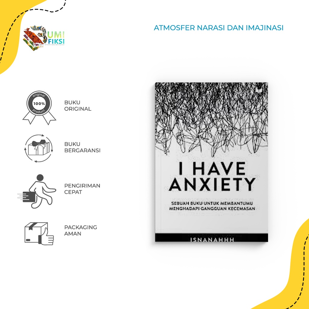 Jual Buku Pengembangan Diri I Have Anxiety Mediakita Isnanahhh