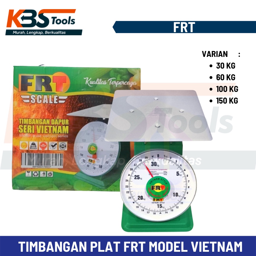 Timbangan Plat Model Vietnam 150 KG FRT - Timbangan Duduk Jarum 150KG