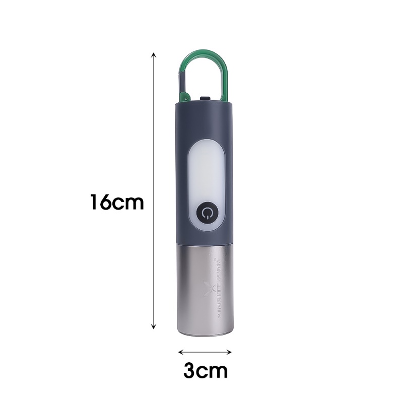 Senter LED 4 Mode Dengan Gantungan Kunci Untuk Camping Outdoor