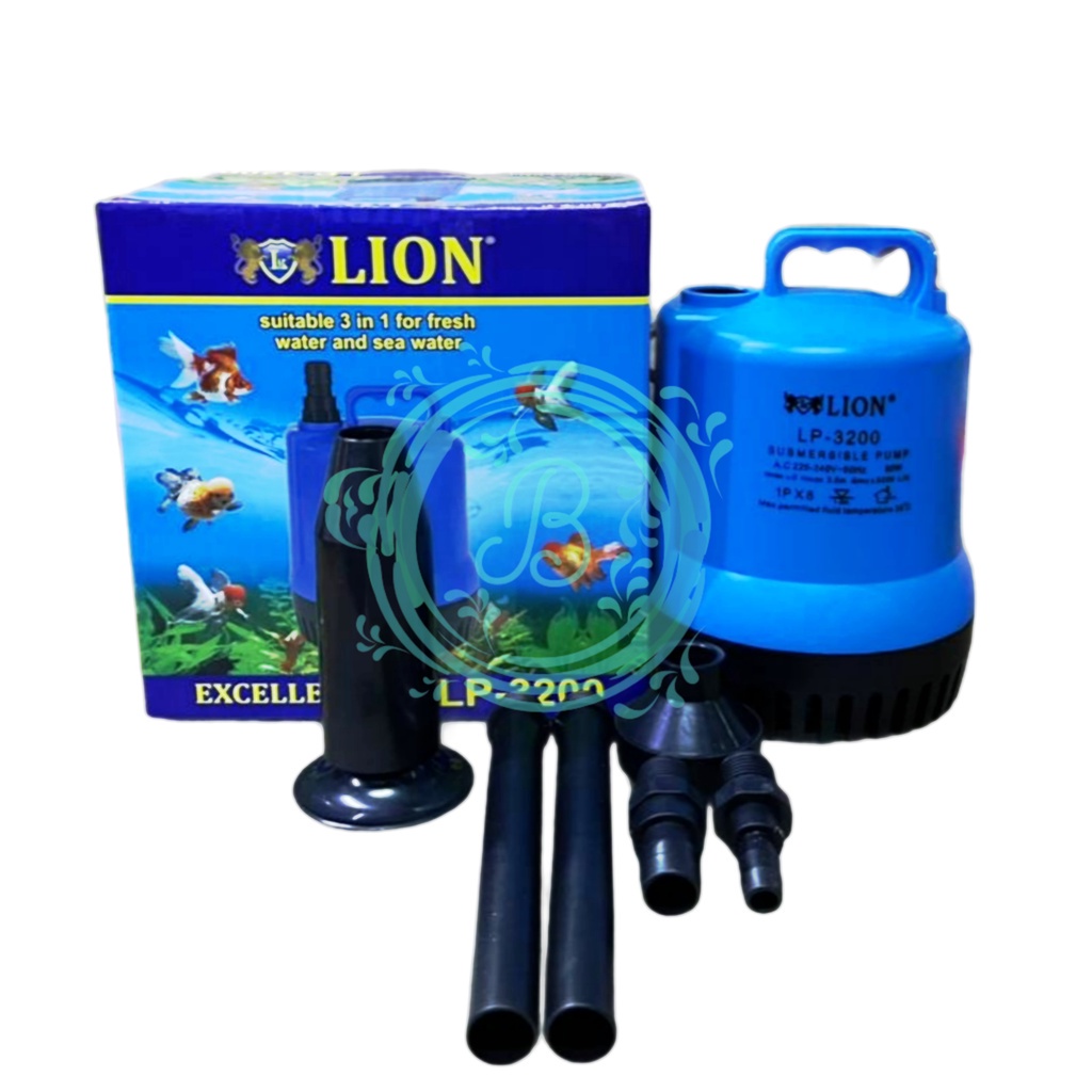 Lion LP 3200 Pompa Kolam Air Mancur Submersible Pump Fresh Sea Water