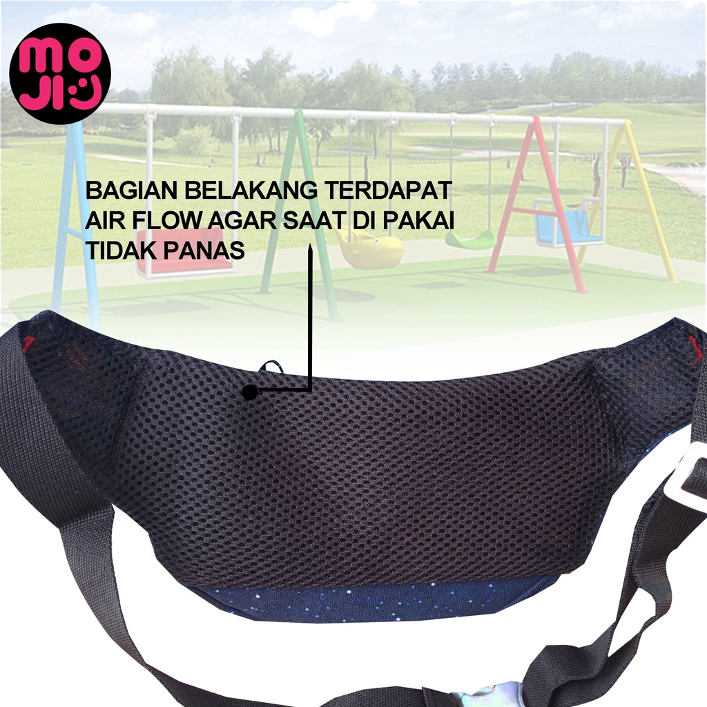 Tas Pinggang Anak Laki laki dan Perempuan / Tas Selempang Anak Bumbag Karakter - MOJI