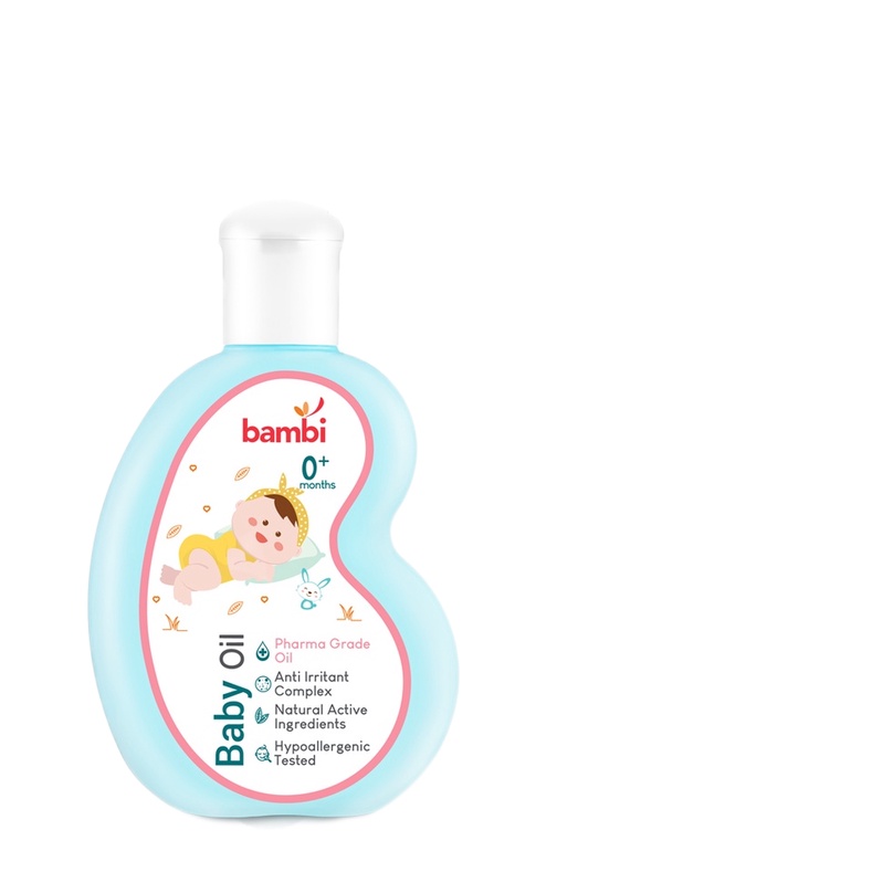 Bambi Baby Oil 100ml | Baby Oil Pijat Bayi Kulit Normal - Sensitif