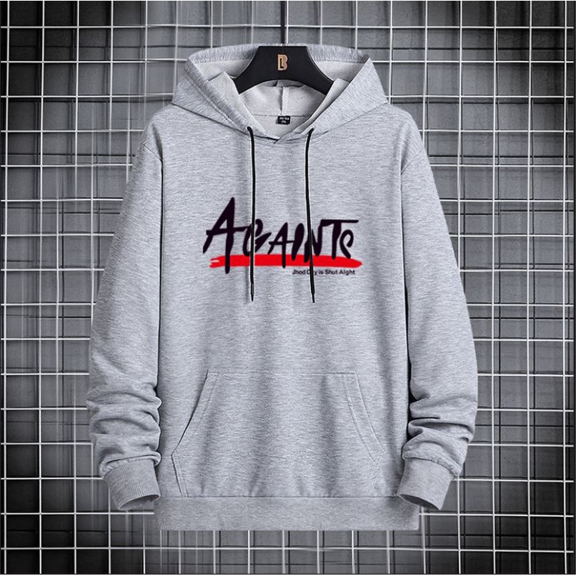 Cod Jaket Sweater Hoodie Distro Pria Sweeter Hudy NY Laki Laki Sweter Hudie Putih Cowok Suiter Hody Cowo Sewiter Hudie Keren Suwiter Switer Hody Keren Terbaru Remaja Dewasa Kekinian-againts abu