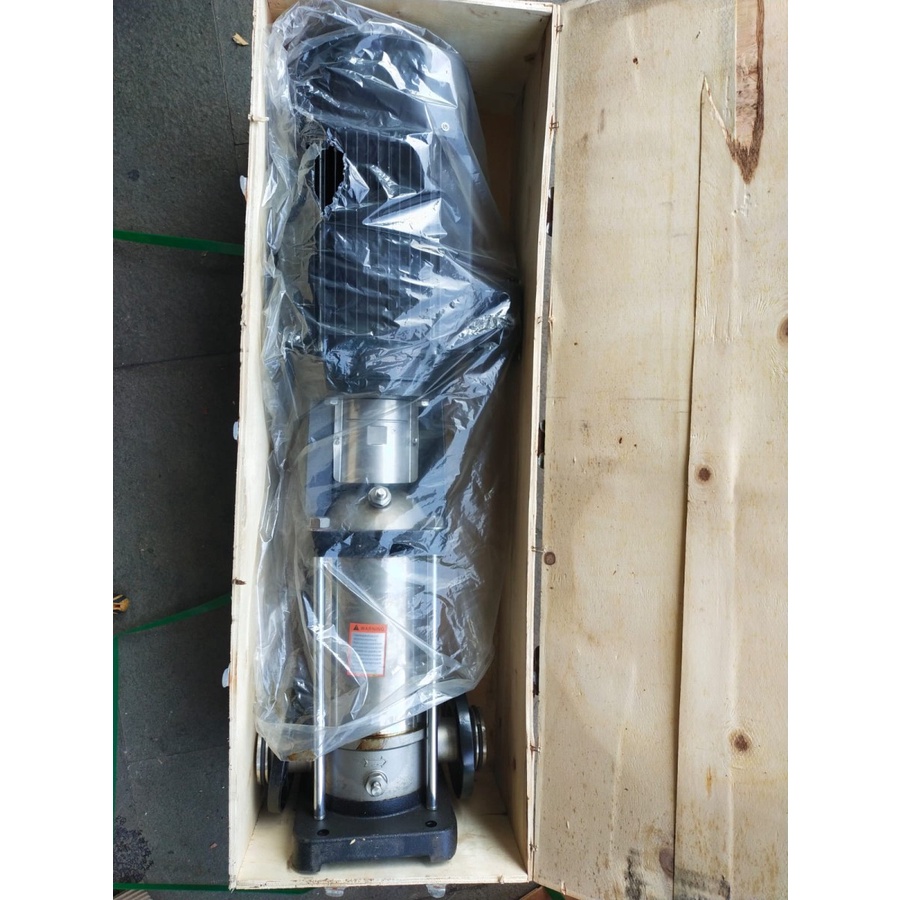 MAXPUMP CDLF8-80-3 pompa booster pendorong CDLF 4HP Vertical body dan impeller stainless 8Kubik 380Volt 2Inch