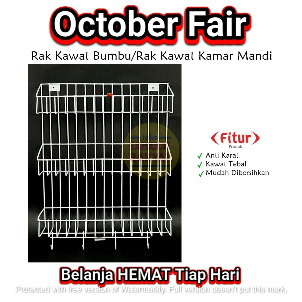 Rak Kawat Bumbu/Rak Kawat Kamar Mandi