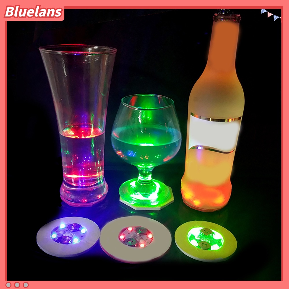 Stiker Tatakan Botol Dengan Lampu LED Luminous Untuk Dekorasi Pesta