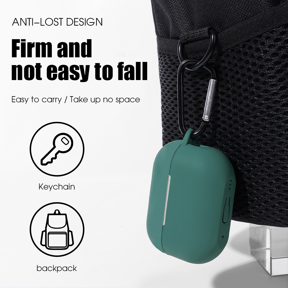 Casing Silikon Apple Airpods Pro 2 Warna-Warni Dengan Pengait