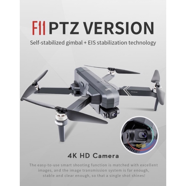 SJRC F11 4K Pro GPS Drone Folding 5G Wifi PFV Camera 2 Axys Gimbal - F11 4k Pro 1KM