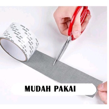 Lakban Kawat Nyamuk Repair Tambalan Penutup Kawat Nyamuk Berlubang