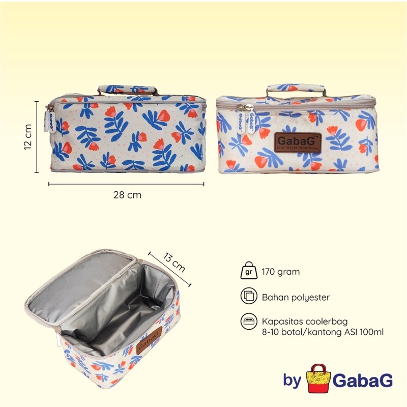 Gabag cooler bag single infinite series - tas penyimpan asi