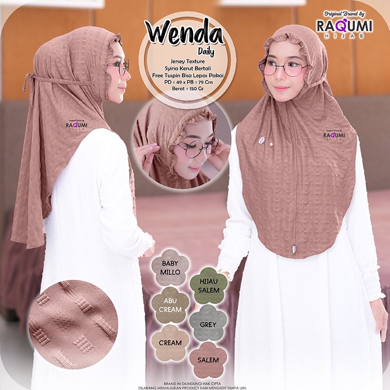 RAQUMI - WENDA DAILY HIJAB INSTAN
