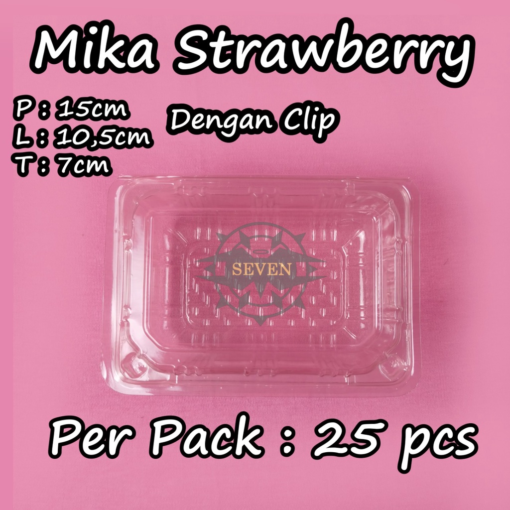 Mika Strawberry - Mika Buah Mini Persegi