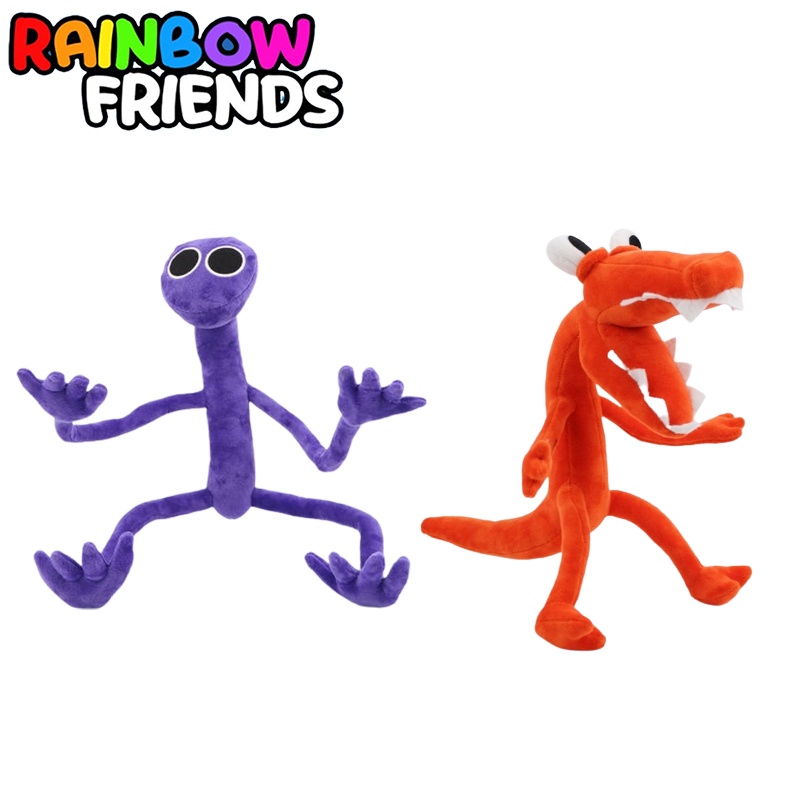 Roblox Rainbow Friends Plush Toy Orange Purple Stuffed Doll Kid Xmas Gift