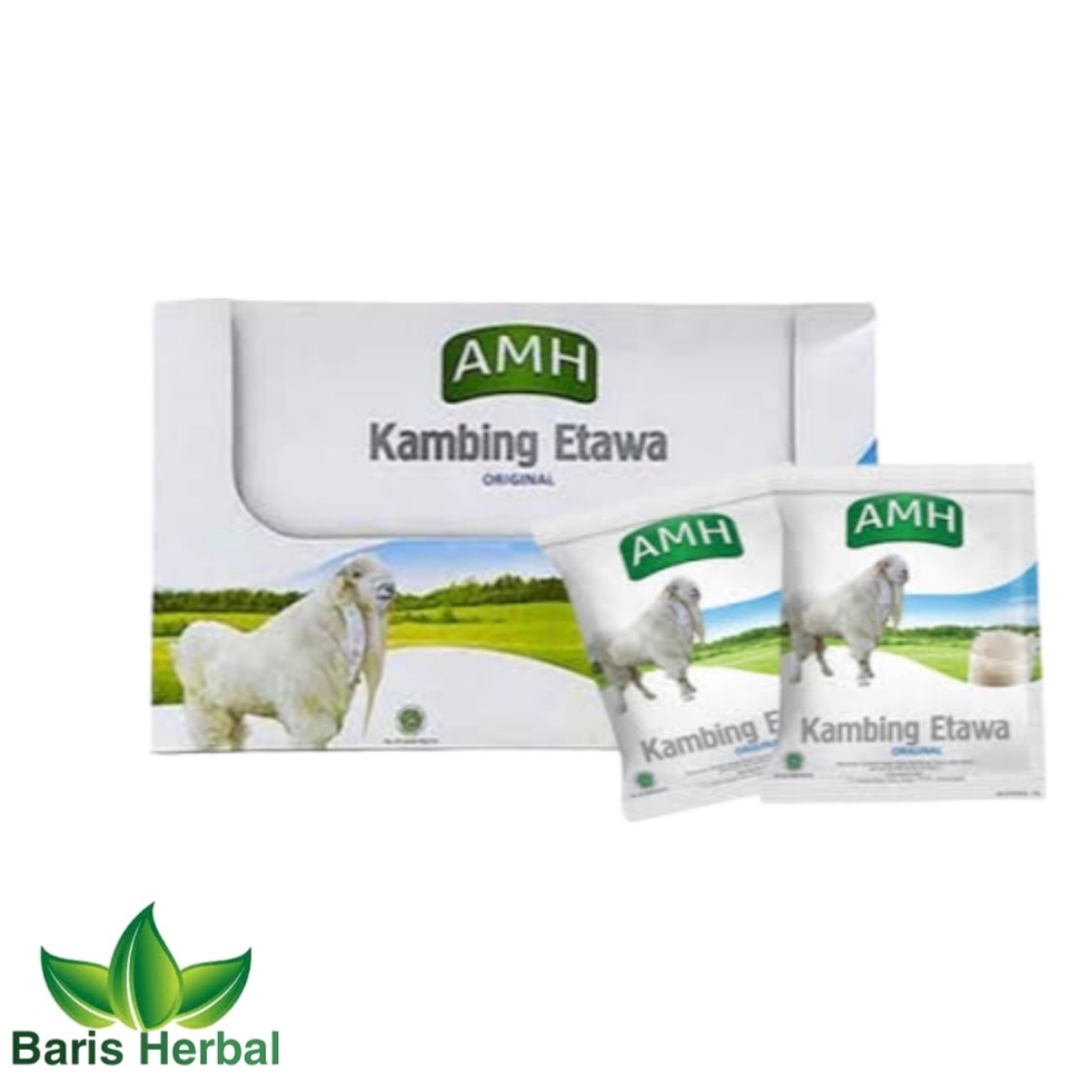 

Susu Kambing AMH Full Cream || Per Box Isi 10 sachet | Susu Kambing Etawa Original Per Box
