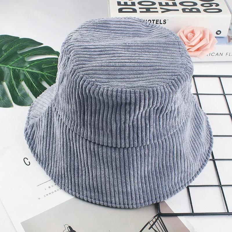 Topi Bucket Adjustable Bahan Corduroy Fleece Gaya Barat Untuk pria dan wanita / Bucket Corduroy Viral Bisa Bayar Di Tempat