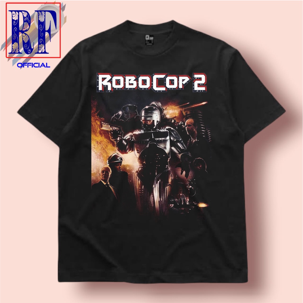 T-SHIRT VINTAGE ROBOCOP ROBOT | KAOS 90'S NOSTALGIA POWER RANGERS | BAJU PUTIH OVERSIZE
