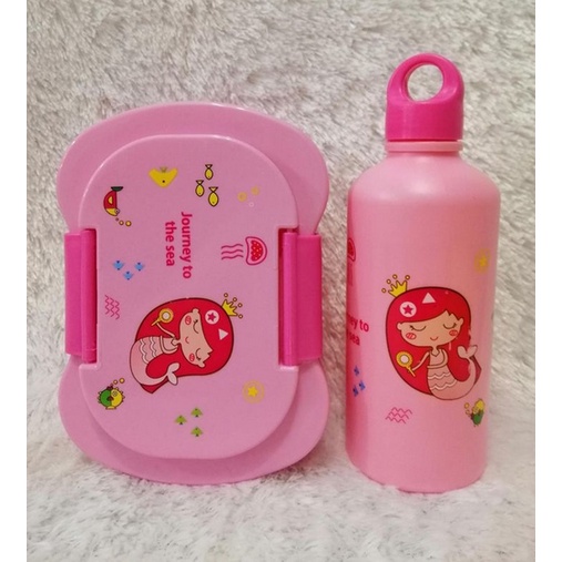 Lunch Box Set Anak Karakter Bekal Makan Dan Botol