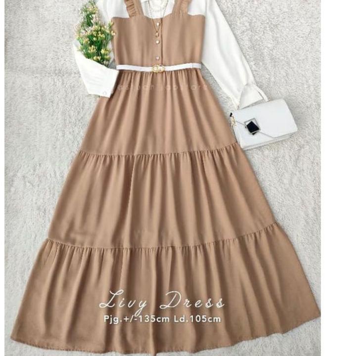 Chekout livy dress | Gamis Remaja | Gamis Kekinian