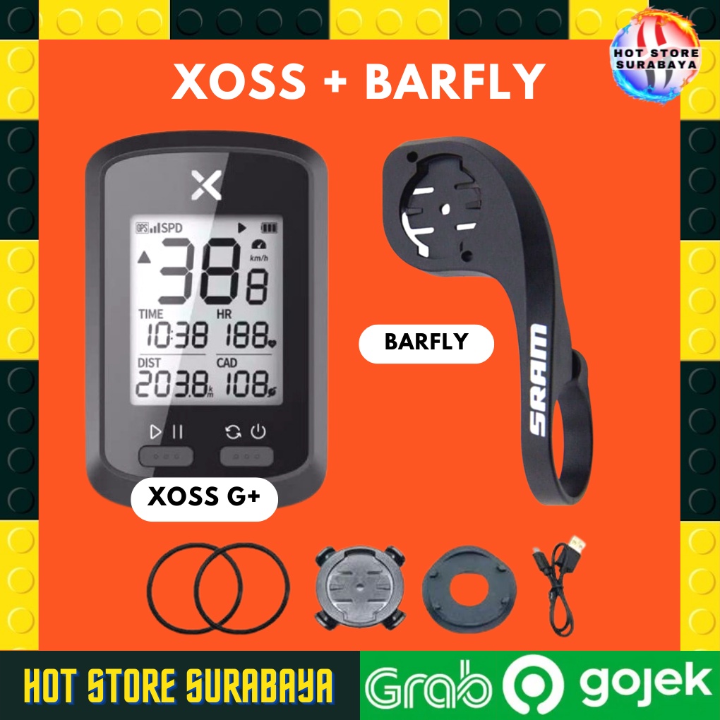 speedometer cyclometer sepeda xoss G + plus Original G plus