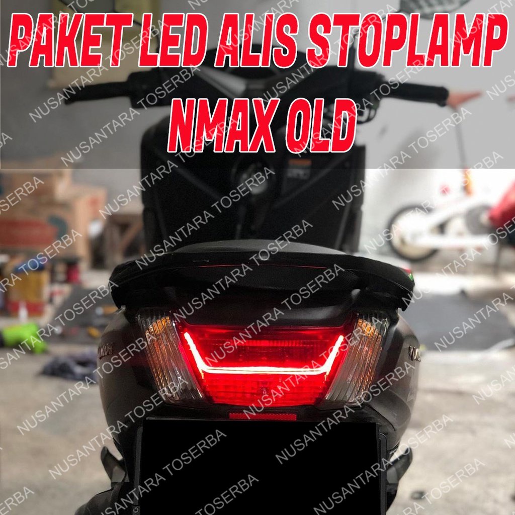 PAKET LAMPU ALIS NMAX OLD SIAP PAKAI LAMPU ALIS DRL LED ALL NEW NMAX 2020 2021 2022 FLEXSIBLE STOPLA