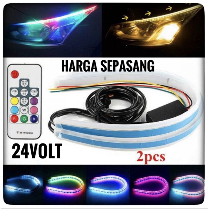 24VOLT - LAMPU ALIS RGB 60CM + REMOTE