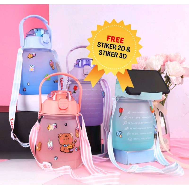 MJ88 BOTOL MINUM ANAK 2 LITER RAINBOW SUPER MURAH