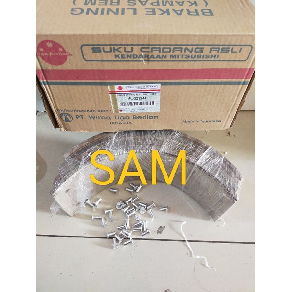 Jual Kampas Rem Depan Belakang Brake Lining Canter Ps Ps Ml Paku Shopee Indonesia