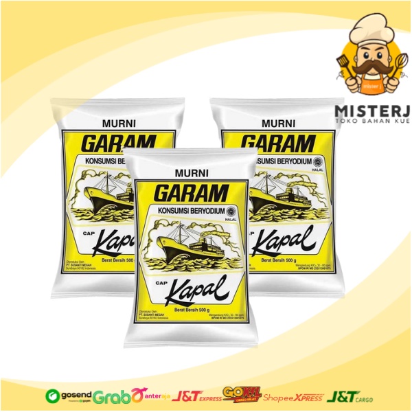 

Cap Kapal Garam Beryodium | 250 Gram