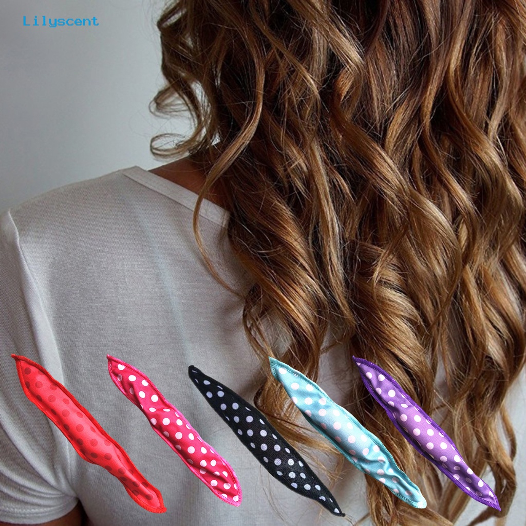 Alat Pengeriting Rambut Bahan Spons Motif Polkadot Untuk Wanita