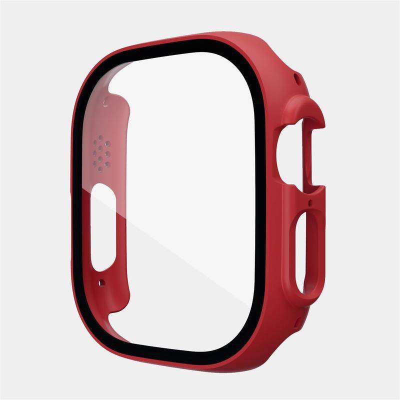 Case Pelindung Layar Tempered Glass Bumper PC Ultra Tipis 49mm Untuk Apple Watch Ultra 49mm