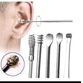 Alat Korek Kuping Telinga Pembersih Kotoran Ear wax isi 6