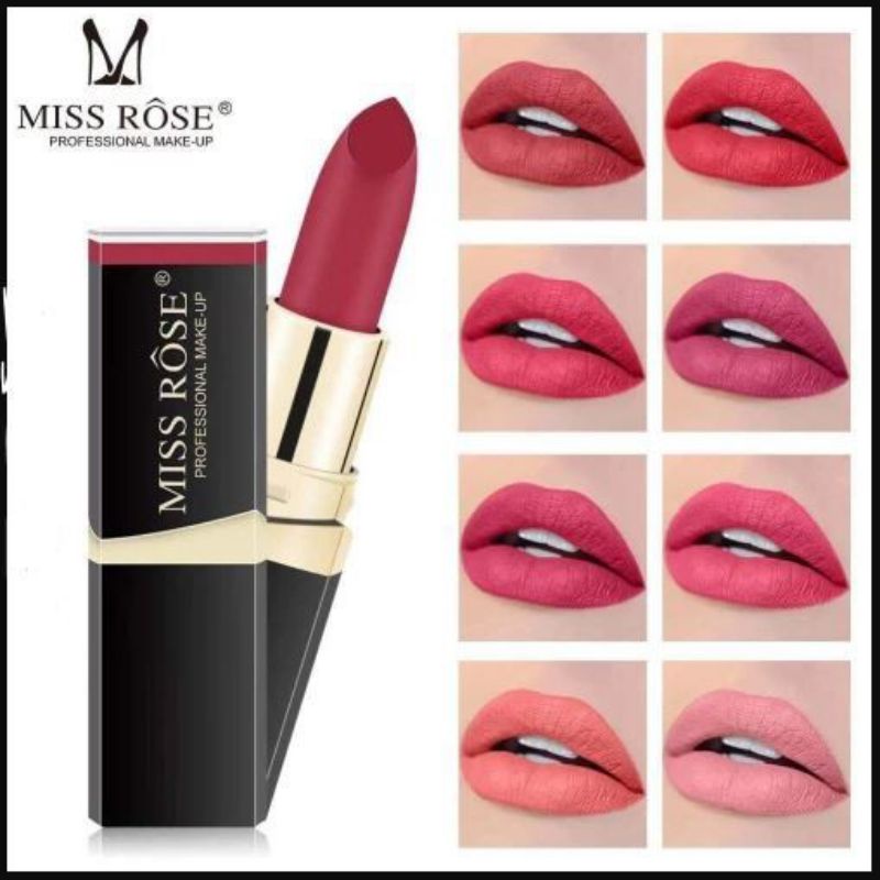 MISS ROSE LIPSTIK GLOSSY TAHAN LAMA